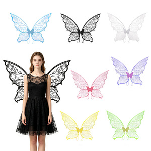 Alas de Hada Brillantes y Transparentes para Adultos, Alas de Princesa para Festivales, Fiestas, Disfraces, Accesorios de Alas de Mariposa <span class=keywords><strong>BT016</strong></span> - Product Image 1