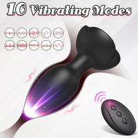 Silicone souple Vagin Anal Plug Jouet Masturbateur Télécommande Petit Anal Butt Sex Toy pour Femmes Vibrateur