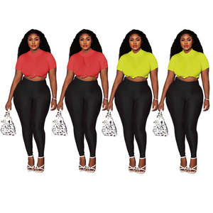 Leggings de yoga noirs taille haute pour femmes nouveau style sans couture serré avec fermeture à la taille élastique pantalon à <span class=keywords><strong>motif</strong></span> solide - Product Image 6