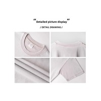Kaos Lengan Pendek Model Amerika Gaya Vintage 300g, Bahan Katun Combed Murni, Model Longgar, Bahu Jatuh, Trendi