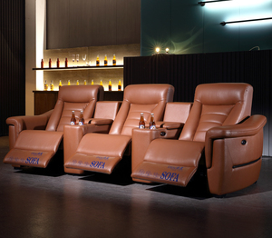 3 plazas sala de teatro reclinable habitación VIP cine sofá de muebles para el hogar asientos sofá reclinable - Product Image 3