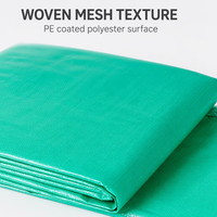 Bâche en polyester enduit de PE, unie, imperméable, pour applications de tentes et auvents, fournisseur en gros de bâches en maille