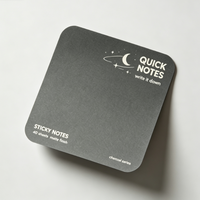 Notas Adhesivas de Cartón con Logotipo Personalizado, Adhesivo Fuerte, Impresión Offset para Promoción de Marca, Suministros de Oficina, Venta al Por Mayor