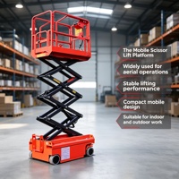 Apax 230kg 450kg Plateforme élévatrice mobile électrique à ciseaux en acier 4.8m 12m pour l'entretien des serres OEM