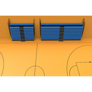 Attrezzature sportive LDK personalizzare gradinate da palestra retrattile disegno telescopico tribuna sistema <span class=keywords><strong>di</strong></span> posti a sedere per sala da basket - Product Image 4