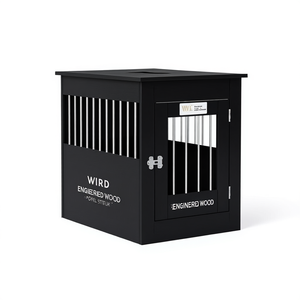 Cage pour chien WIRD en bois d'ingénierie 21,7x31,5x26,8 po – Maison moderne pour animaux de compagnie, mobilier d'intérieur - Product Image 1