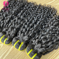 Extensions de tissage de cheveux humains vierges avec boucles pixie brésiliennes, double trame 100% paquets de cheveux humains bouclés avec coupe pixie vierge