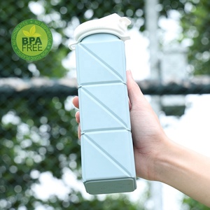 Botella de Agua Plegable de Silicona Libre de BPA, con Logotipo Personalizado, de Grado Alimenticio - Product Image 3