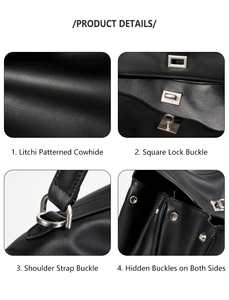 Marque Privée <span class=keywords><strong>Sac</strong></span> à Main Cuir Luxe Femme Usine Logo Personnalisé Créateur <span class=keywords><strong>Sac</strong></span> Cabas Forme Trapèze Haut de Gamme Grossiste - Product Image 6