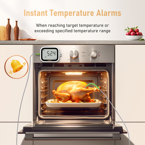 INKBIRD-Temporizador de cocina con alarma regresiva, temporizador de estudio con termómetro para alimentos - Product Image 4