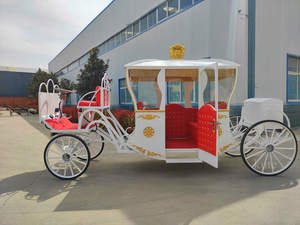 Charrette royale électrique de luxe à batterie, 4 roues, véhicule de transport pour mariage avec éclairage d'ambiance LED - Product Image 3