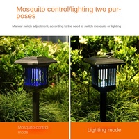 Piège à moustiques lumineux pour pelouse, résistant à la pluie, personnalisable en usine, corps en ABS, LED, anti-insectes, lumières pour moustiques de cour