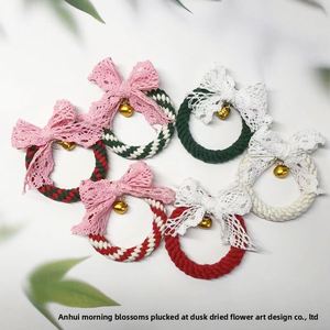 Plastic <b>Mini</b> DIY <b>Christmas</b> <b>Tree</b> Decoration Circle Bow Garland Ornaments for Car Hanging Bags & Clothing Gifts - Product Image 4