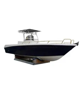 Tekne üreticisi sıcak satış fiberglas balıkçı feribot yat 9m 30ft merkezi konsol fiberglas spor tekne