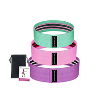 SHENGDE Set de Bandas Elásticas de Resistencia para Ejercicio, Alta Elasticidad y Durabilidad, de Tela de Poliéster, Banda de Cadera de 3 Niveles, para Asistencia en Dominadas y Entrenamiento Físico