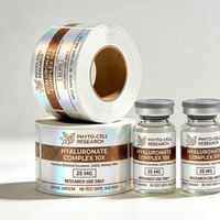 Autocollants en vinyle imperméables InjexMed, autocollants adhésifs pour logo, impression de motifs de produits, autocollants pour flacons de peptides de 3 ml et 10 ml