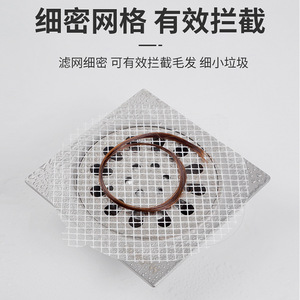 ฝาครอบท่อระบายน้ำแบบใช้แล้วทิ้งสำหรับห้องน้ำ อ่างล้างจานในครัว ที่ดักจับเส้นผม ทำความสะอาดง่าย รูปทรงสี่เหลี่ยมหรือทรงกลม ดีไซน์ไม่สม่ำเสมอ A273 - Product Image 3