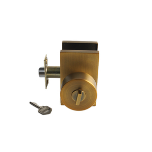 Exterior <strong>Door</strong> <strong>Knob</strong> with Key, Zinc Alloy Brushed Gold <strong>Door</strong> <strong>Knob</strong> Exterior, Locking Doorknob with Lock and Key, Bedroom - Product Image 5