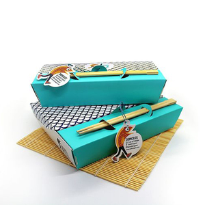 Boîte à bento en papier jetable pour salade de fruits, déjeuner, préparation de repas, rouleaux de sushi à emporter, nourriture japonaise, pics à emporter - Product Image 6