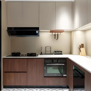 HUIPINJU Modular Solid Wood Kitchen <b>Cabinets</b> Custom Design Modern Cupboard - Product Image 2