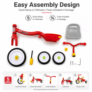 <span class=keywords><strong>Tricycle</strong></span> <span class=keywords><strong>pour</strong></span> enfants à cadre en acier, structure renforcée, anti-rouille, <span class=keywords><strong>tricycle</strong></span> à pédales en métal <span class=keywords><strong>pour</strong></span> enfants de 3 à 7 ans, vente en gros - Product Image 5