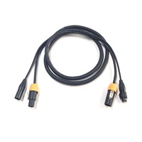 Câble hybride Powercon True1 vers DMX à 5 broches, rallonges d'alimentation avec prise DC, indice de protection IP48, 20A, pour appareils électroménagers et éclairage de scène