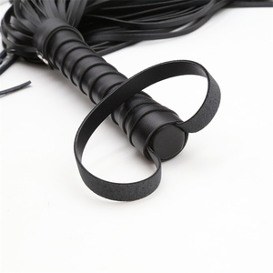 Látigo BDSM, juguetes eróticos para adultos, paleta tejida a mano de cuero negro para equipo de Bondage de ambiente ambiguo - Product Image 3