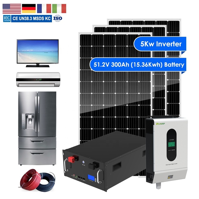 51.2v 100ah Lithium Ion Battery Rack-mounted 5kw 10kw 15kw Solar Systems 48v 100ah Lifepo4 Battery Pack