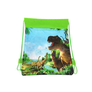Tùy chỉnh in ấn carton mô hình khủng long không dệt Polyester trẻ em trai cô gái dây kéo Ba lô - Product Image 2