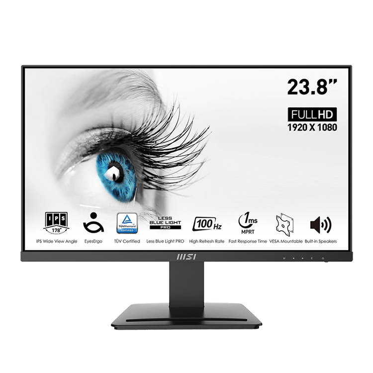 MSI PRO MP243X 24インチ FHD IPS ビジネスモニター（2x3Wスピーカー