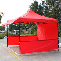Tente pliante publicitaire 3x3M Tente pliante tout côté mur ou demi côté mur Logo personnalisé Cadre en acier Tente chapiteau gazebo pliable