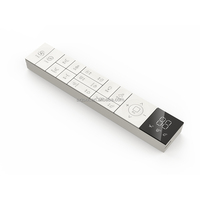 Télécommande intelligente pour toilettes JCXK 20 touches RF 433 MHz pour piles AAA, grands boutons, écran à affichage numérique, code fixe et code évolutif