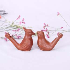 Venta al por mayor agua silbatos arcilla Vintage pájaro Curruca canción cerámica chirridos niños juguetes de baño - Product Image 6