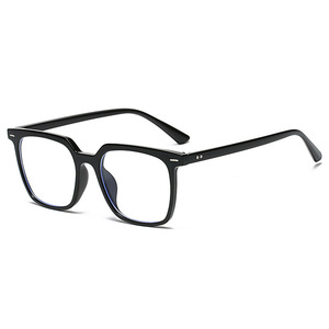 Nuevas gafas rectangulares anti-luz azul para mujer, lentes de PC con montura completa, lentes planas para rostros grandes, estilo coreano RA3-6153 - Product Image 4