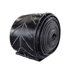 Sabuk konveyor karet Chevron penanganan bahan tingkat makanan EP panjang kustom - Product Image 1