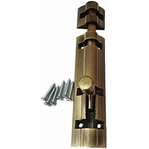 4-Inch Aluminium Tower <b>Bolt</b> Sliding Latch Lock with Screw for Door <b>Security</b> and Home Protection - Product Image 4