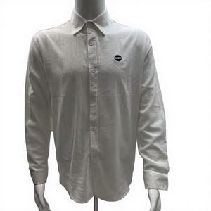 Cardigan Casual da Uomo in Lino 100%, Manica Lunga per 4 Stagioni, Collo a V con Risvolto, 200gsm Leggero - Product Image 2