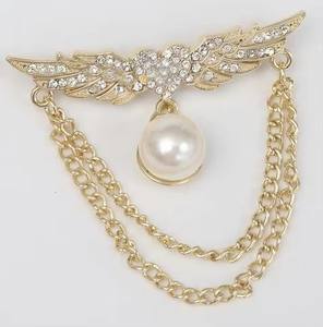 Broches de Moda de Lujo para Mujer con Diseño Floral de Aleación y Diamantes de Imitación, Elegantes Broches Extravagantes, Venta al por Mayor, Personalizables - Product Image 5