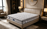 Matelas Euro Top pour hôtel, tailles King, Queen, Double, avec ressorts ensachés et mousse à mémoire de forme, vente en gros
