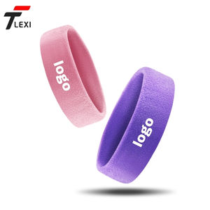 عصابة رأس نسائية جديدة رائجة من القطن المرن بلون واحد للركض واليوغا واللياقة البدنية والرياضة والتمارين الجافة التبعي - Product Image 2