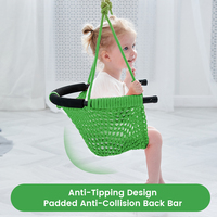 Ropecube - Balançoire pour enfants en forme de U, verte, pour usage intérieur/extérieur, facile à installer