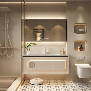 Solución de almacenamiento de baño Estándar Interior Certificado Hardware Rendimiento Opciones de posicionamiento Tocador de baño - Product Image 3