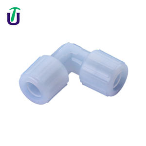 Usine En Gros En Plastique PFA 90 Degrés Coude Raccords De Tuyauterie Coude Joint pour Tube D'eau - Product Image 1