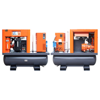 Compresseur d'air à vis à aimant permanent haute pression 15KW 16Bar 20Bar 380V 50Hz, refroidi par air, lubrifié, silencieux, pompe industrielle