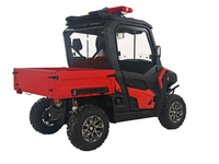 Camion de pompiers 4x4 UTV 500cc EFI automatique, véhicule utilitaire de lutte contre les incendies avec treuil, barre lumineuse de toit, certifié EPA pour les secours agricoles