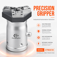 Pince robotique à trois doigts CTPM3F20, course de 20 mm, pour l'automatisation du chargement et du déchargement des machines CNC