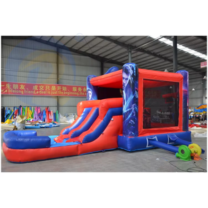 Siêu anh hùng <span class=keywords><strong>Inflatable</strong></span> trượt nước nhà bị trả lại với hồ bơi bền PVC sân chơi <span class=keywords><strong>Inflatable</strong></span> <span class=keywords><strong>Bouncer</strong></span> Nhảy Nhảy lâu đài Lược - Product Image 3
