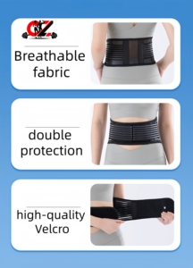 Cinturón de Protección Lumbar CZFIT con Placa de Acero y Ajustable. Faja Reductora de Cintura con Soporte. - Product Image 4