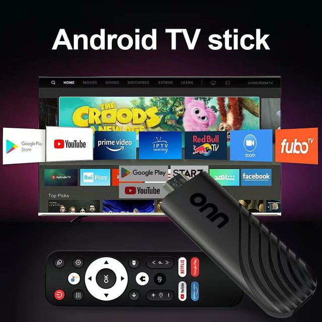 Factory Direct Sales ONN Android 13 TV Stick 2GB 16GBH313 4K HDR10+ Wi-Fi 2.4G Streaming Media Player China