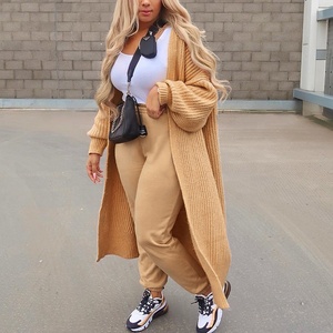 Femmes à manches longues décontracté long <span class=keywords><strong>cardigan</strong></span> femme ouvert devant tricot femm surdimensionné hiver <span class=keywords><strong>kimono</strong></span> <span class=keywords><strong>Cardigan</strong></span> pull - Product Image 1